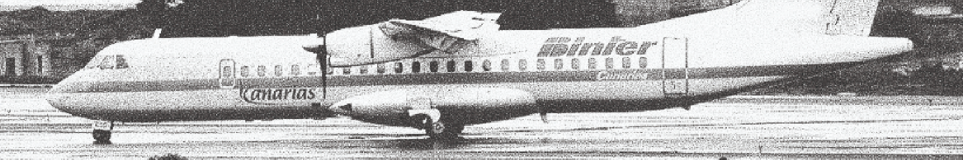 Aeroplano ATR Binter antico