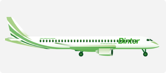 Ilustración de un avión EMBRAER