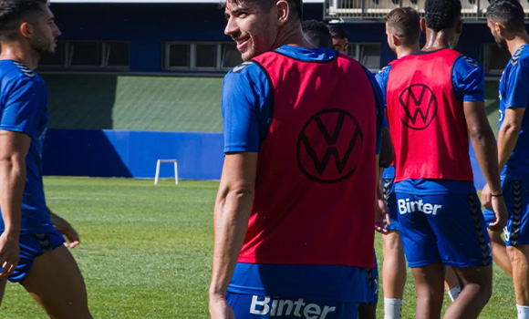 Athletes training with their club